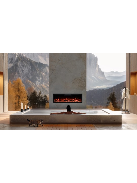 Chimenea eléctrica Elite de Aflamo - Hogar Comfy
