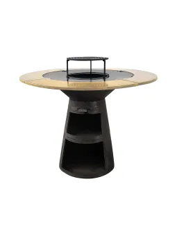 Barbacoa redonda EFP59B WOOD de Purline- Hogar Comfy