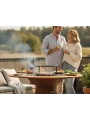 Barbacoa redonda en acero corten Purline EFP59CO WOOD