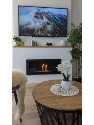 Chimenea de bioetanol Comfy 900 Slim cristal frontal