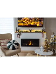 Chimenea de bioetanol con cristal frontal Comfy 900 Slim