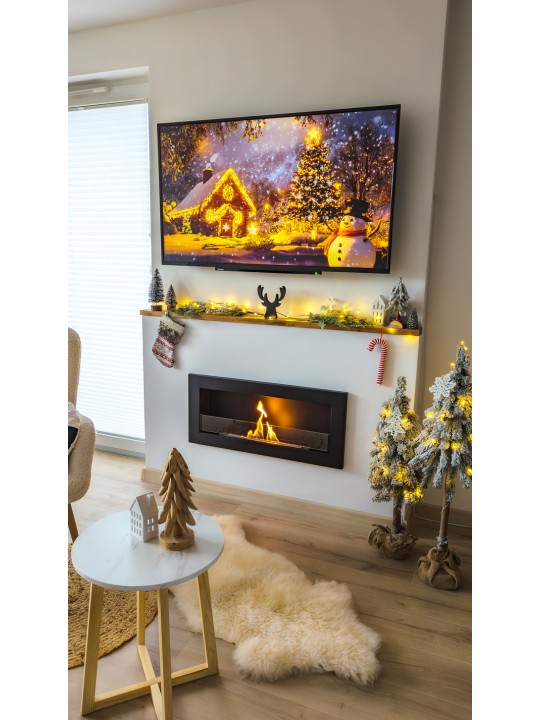 Chimenea de bioetanol Comfy 900 Slim empotrada en pared