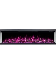 Chimenea eléctrica Unity llama morada