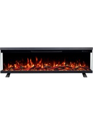 Chimenea eléctrica Unity colocada en el suelo