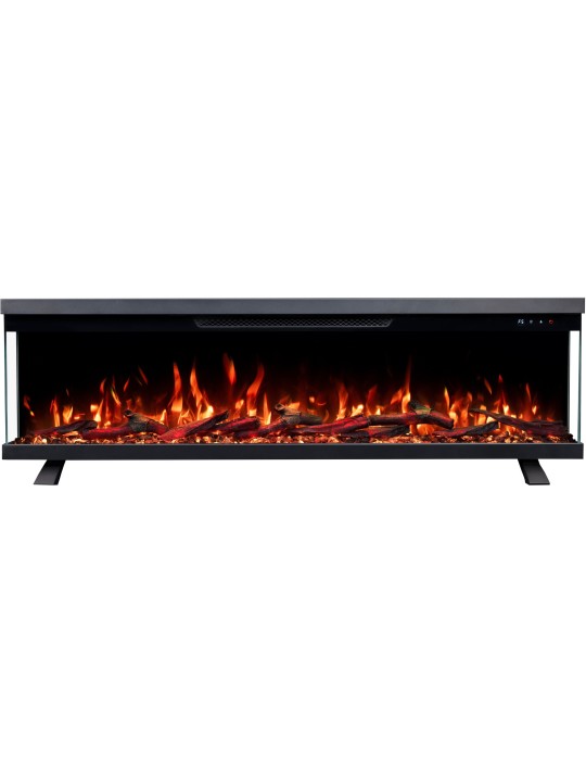 Chimenea eléctrica Unity colocada en el suelo