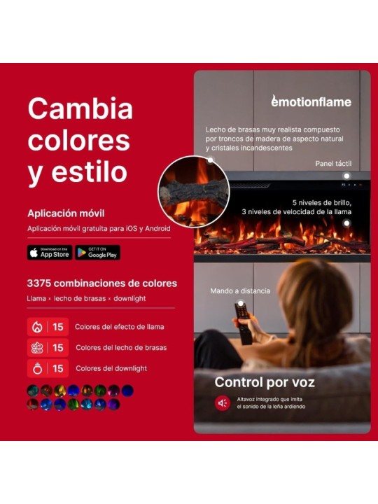 Chimenea eléctrica Unity - Colores