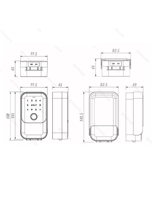 Dimensiones caja para llaves