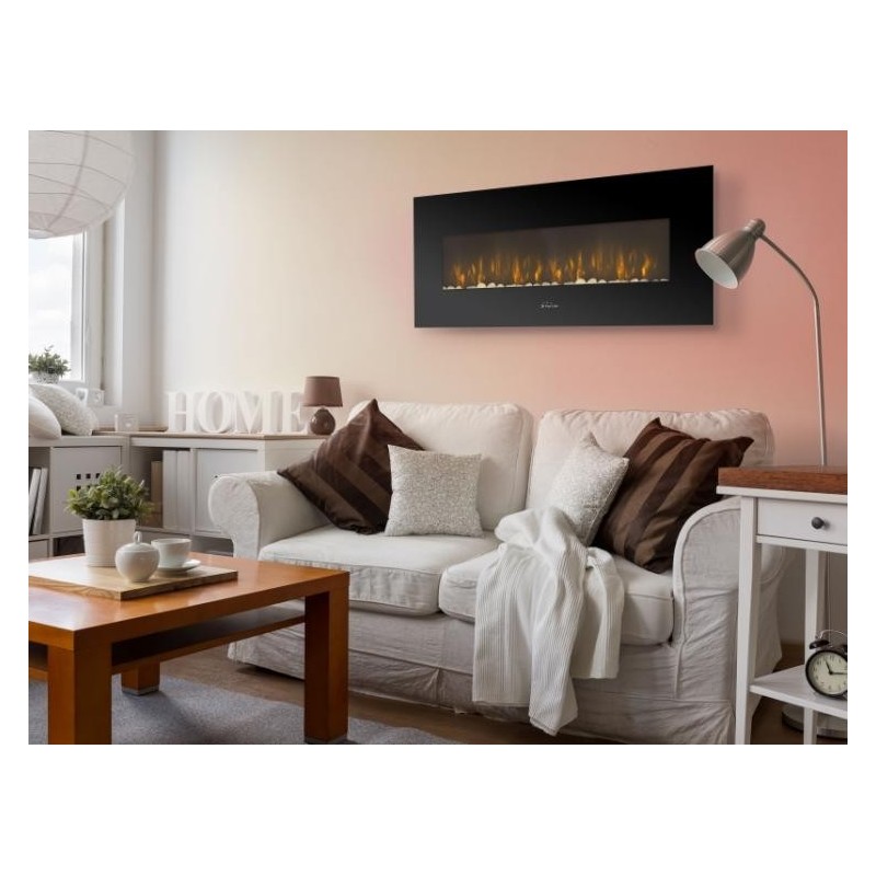 Chimenea de pared eléctrica Purline CHE-500 - Hogar Comfy