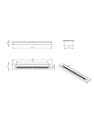 Dimensiones quemador de bioetanol Purline F96120