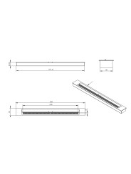 Dimensiones quemador de bioetanol Purline F96150