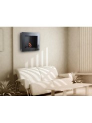 Biochimenea para colgar en la pared Bestbio Negra de Purline
