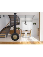 Chimenea de bioetanol para colgar en el techo SYKE Round